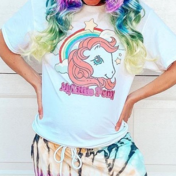 My Little Pony Tops - My Little Pony Glitter Graphic Tee